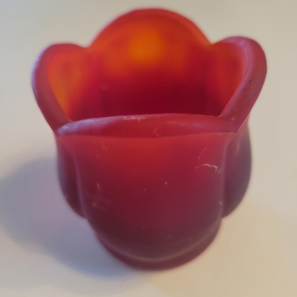 RED LEAD TULIP VOTIVE - Picture 1 of 6